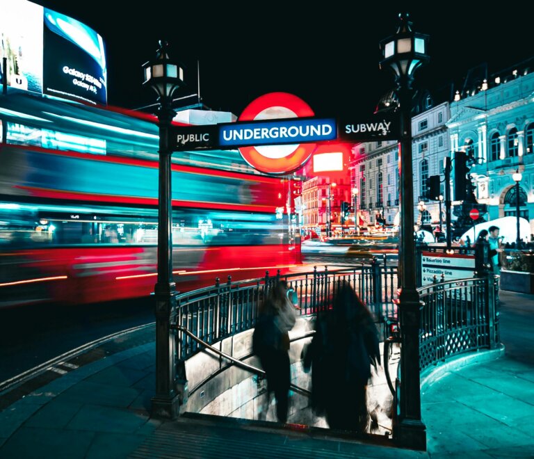 London underground trainstation