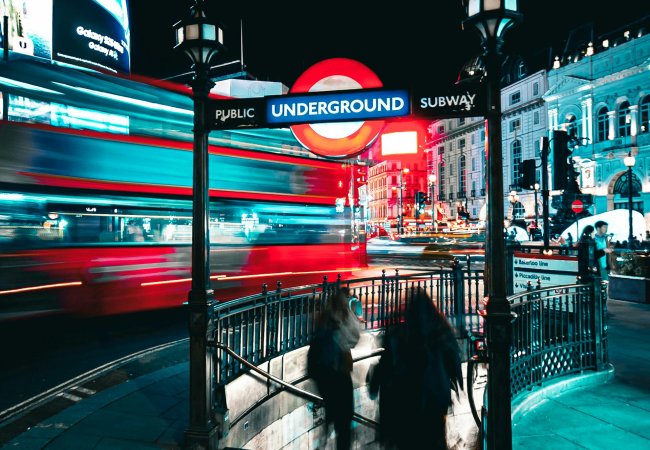 London underground trainstation